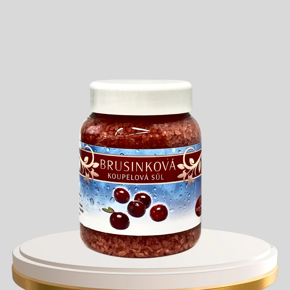 Koupelová sůl - brusinka